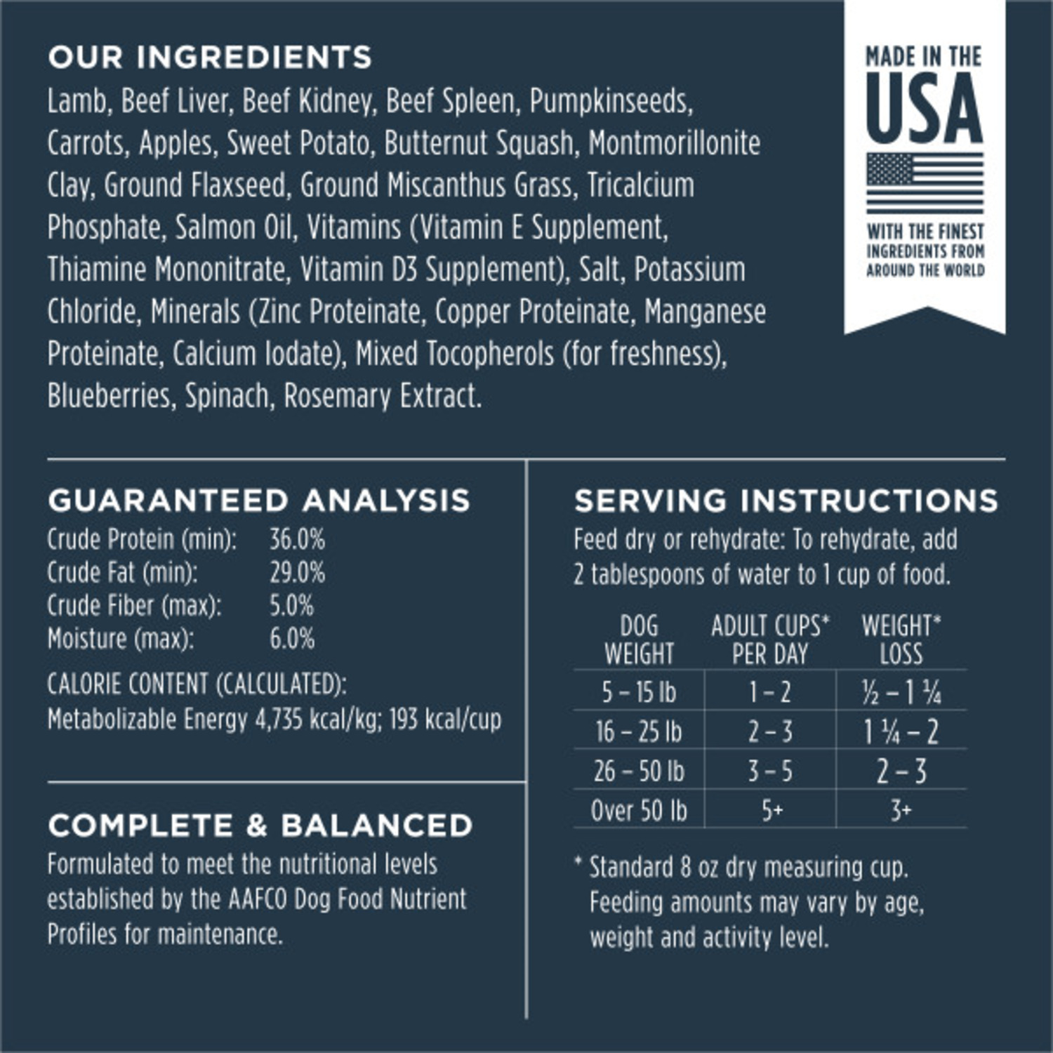 Instinct Raw Meals Lamb Freeze-Dried Dog Food, 24 Oz