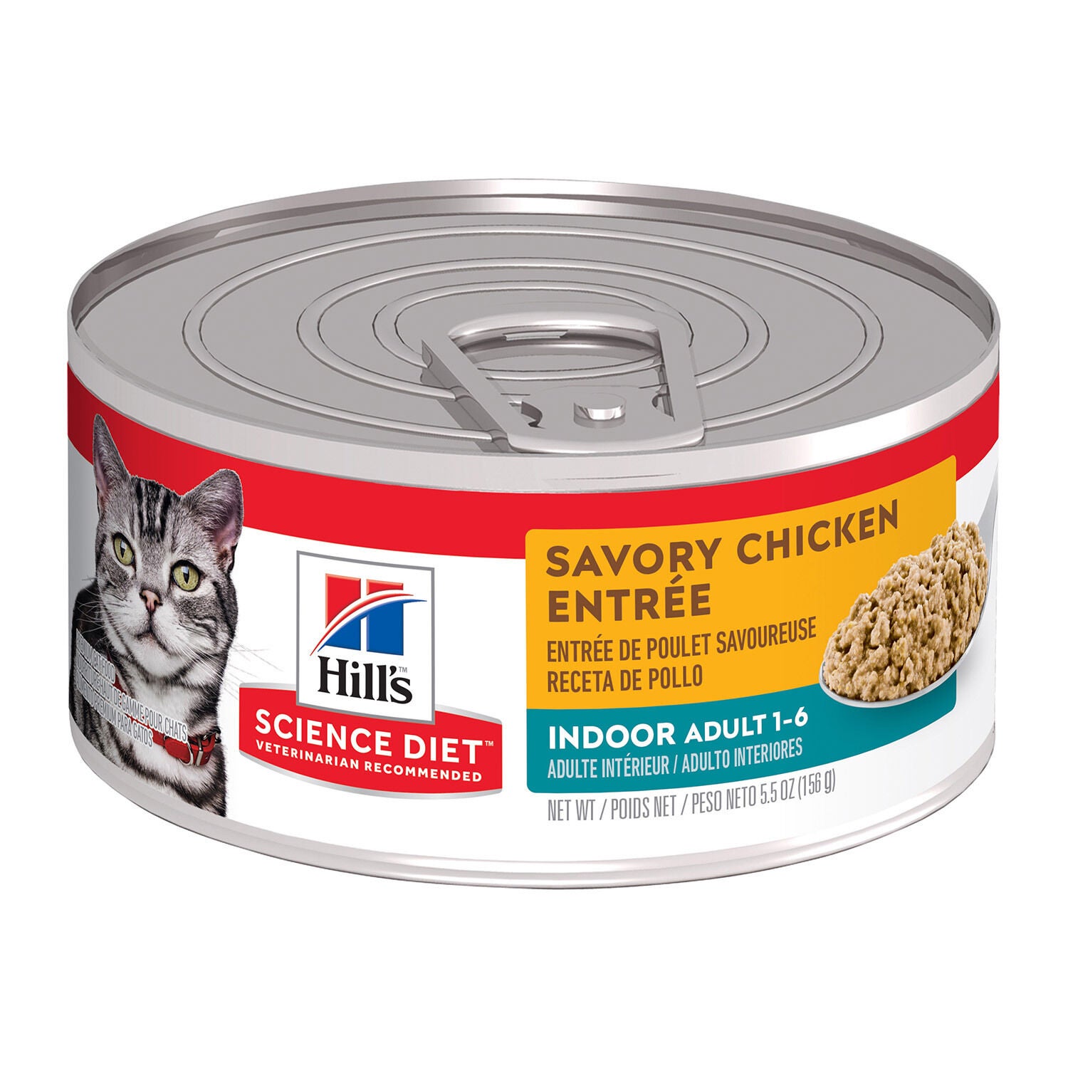Hill's Science Diet Adult Indoor Cat Savory Chicken Entree Wet Cat Food