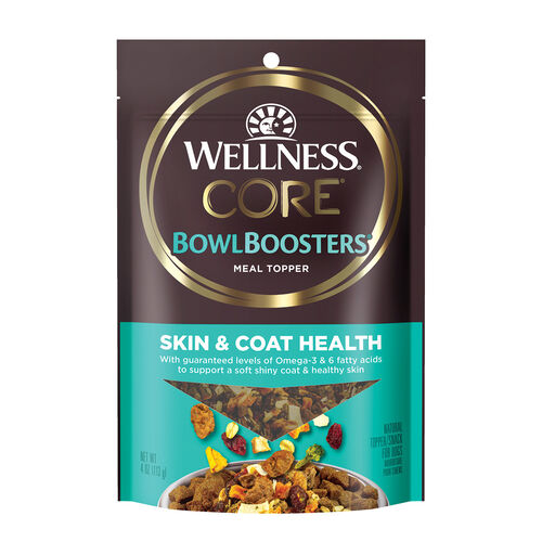 Wellness Bowl Boosters Skin & Coat Dry Dog Food Topper