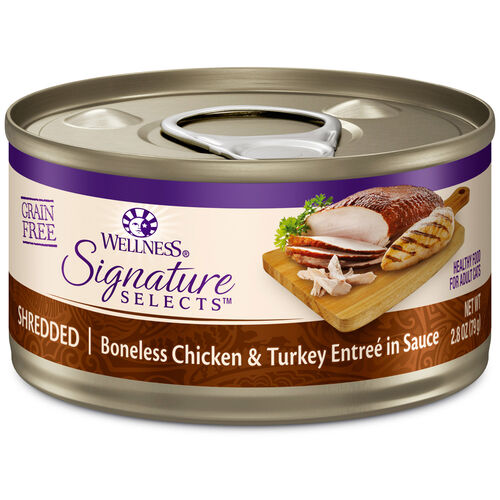 Wellness Core Signature Selects Grain Free  Shredded Chicken & Turkey In Sauce Wet Cat Food