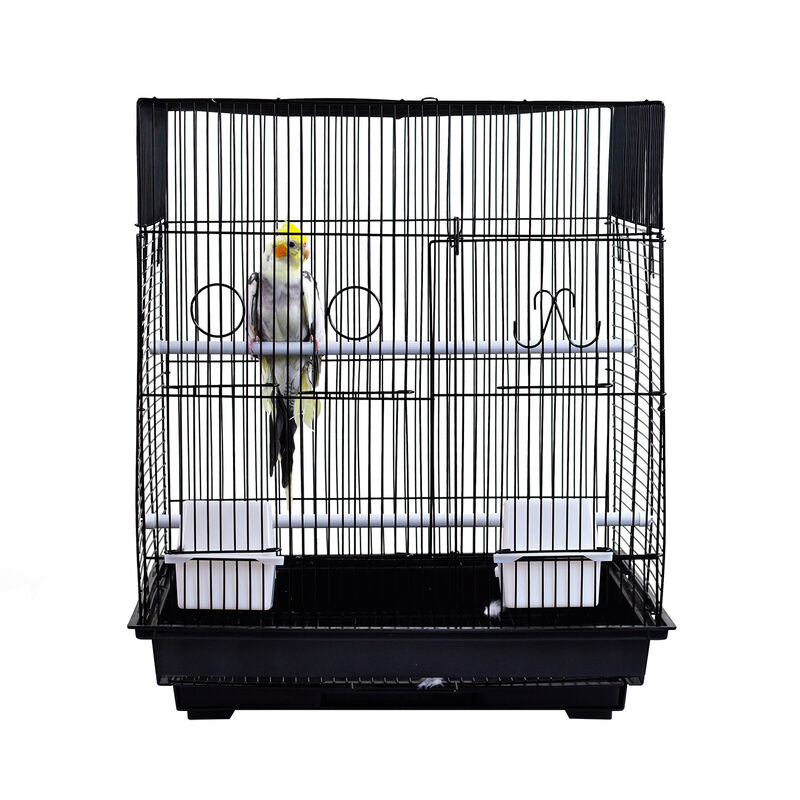 Fan Top Cage Black For Birds image number 1