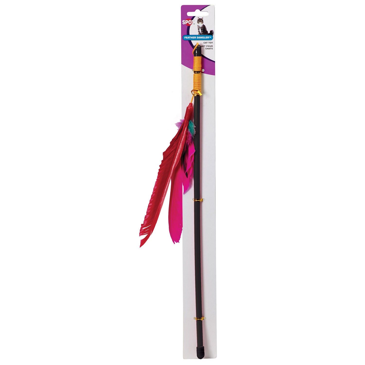 SPOT FEATHER DANGLER TEASER WAND SPOT FEATHER DANGLER TEASER WAND