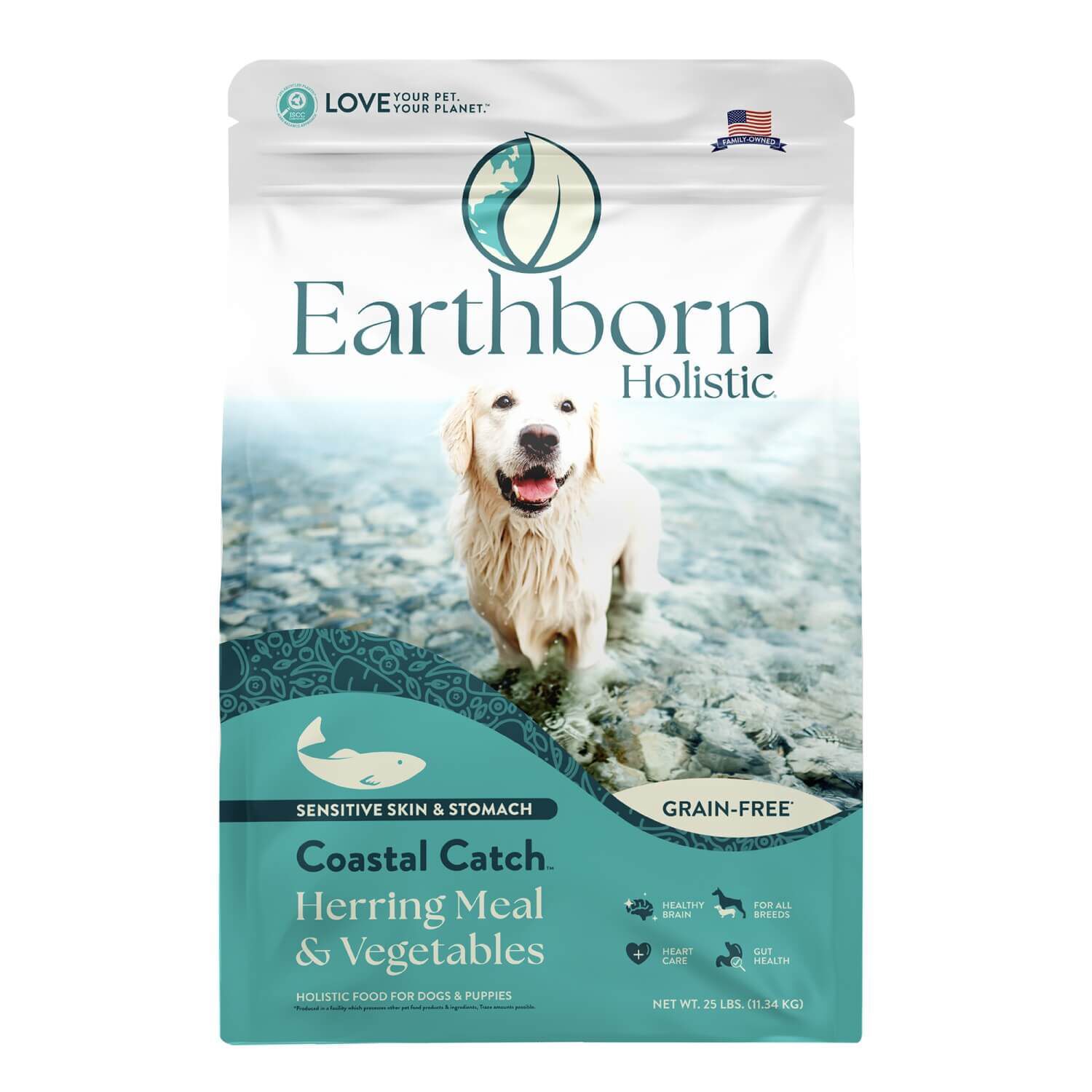 Earthborn Holistic Coastal Catch Herring Meal Vegetables Grain Free Dry Dog Food