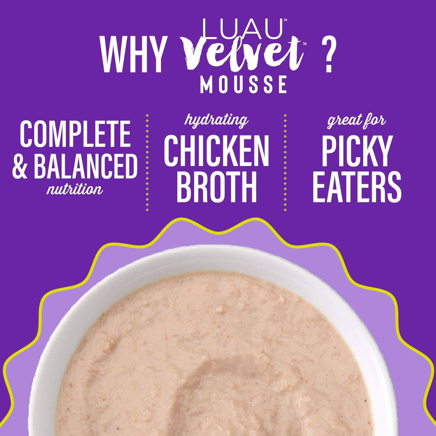 Tiki Cat Luau Velvet Mousse Wet Cat Food, Chicken & Egg, 2.8-Oz Pouch