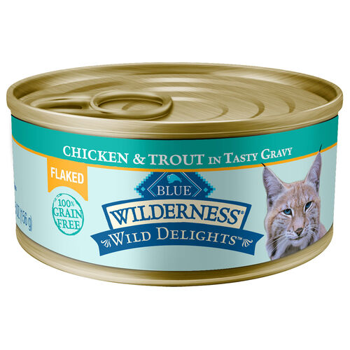 Wilderness Wild Delights Flaked Chicken & Trout Adult Cat Food