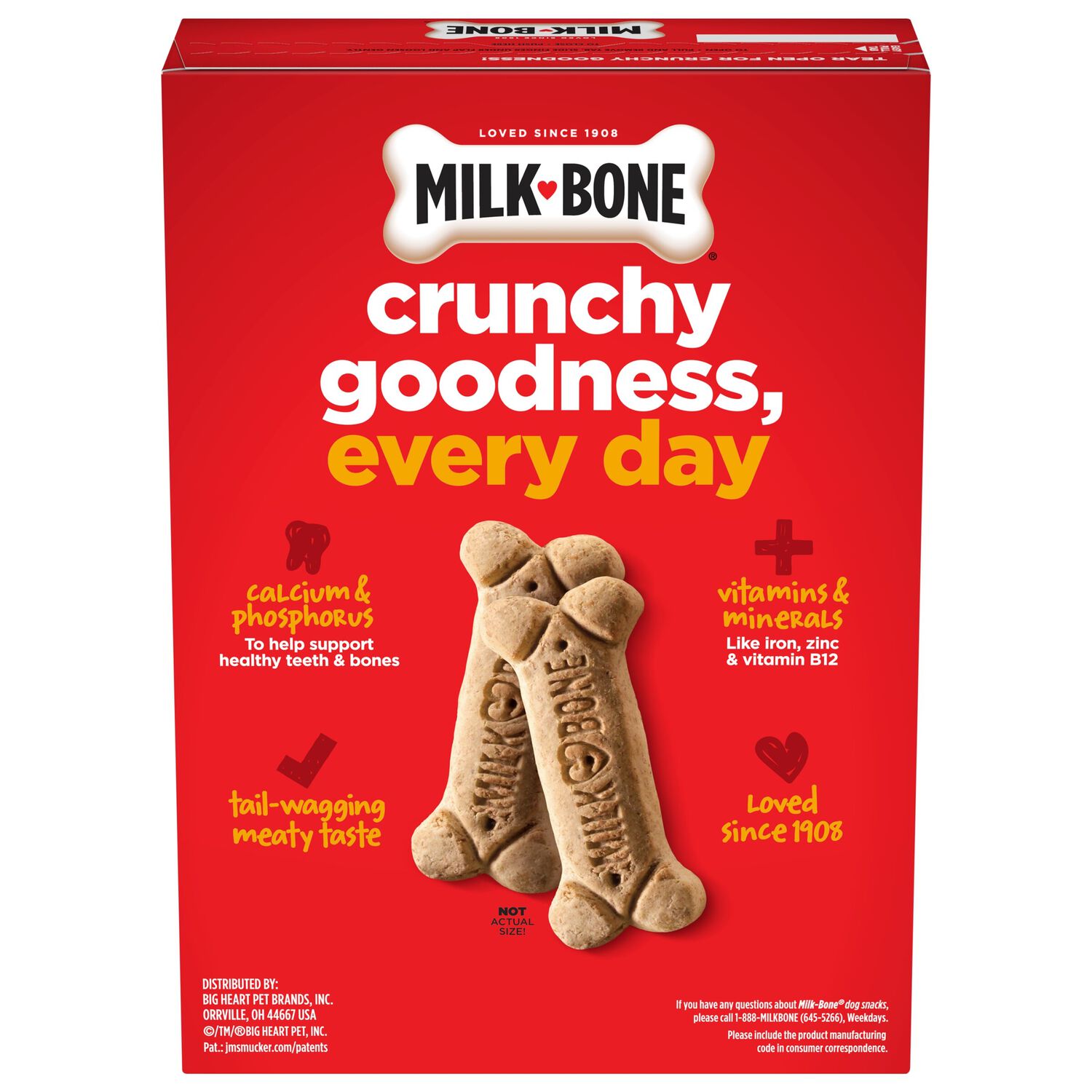 Milk-Bone Original Biscuits Crunchy Medium Dog Treats, 10-Lb Box
