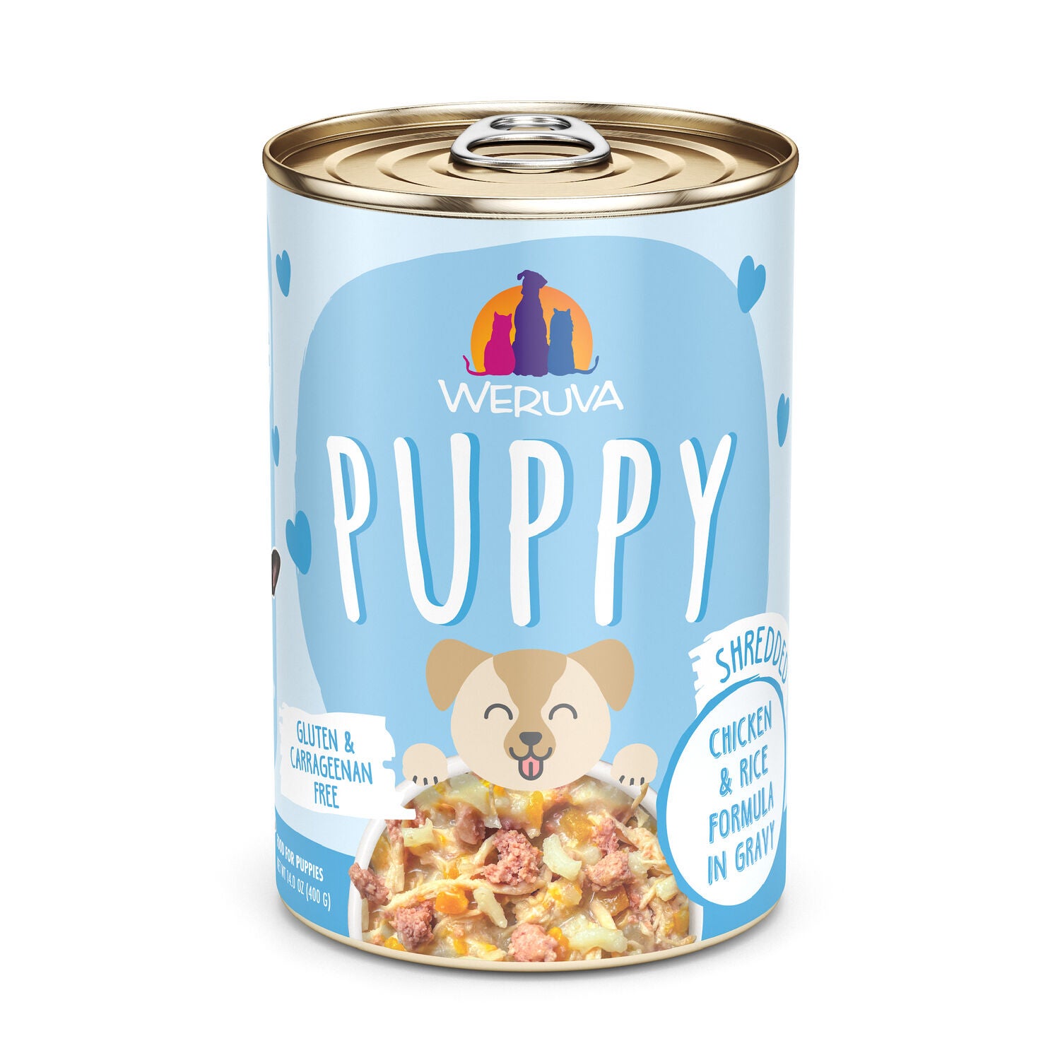 Weruva Puppy Chicken & Rice In Gravy Wet Dog Food, 14-Oz Pack Of 10