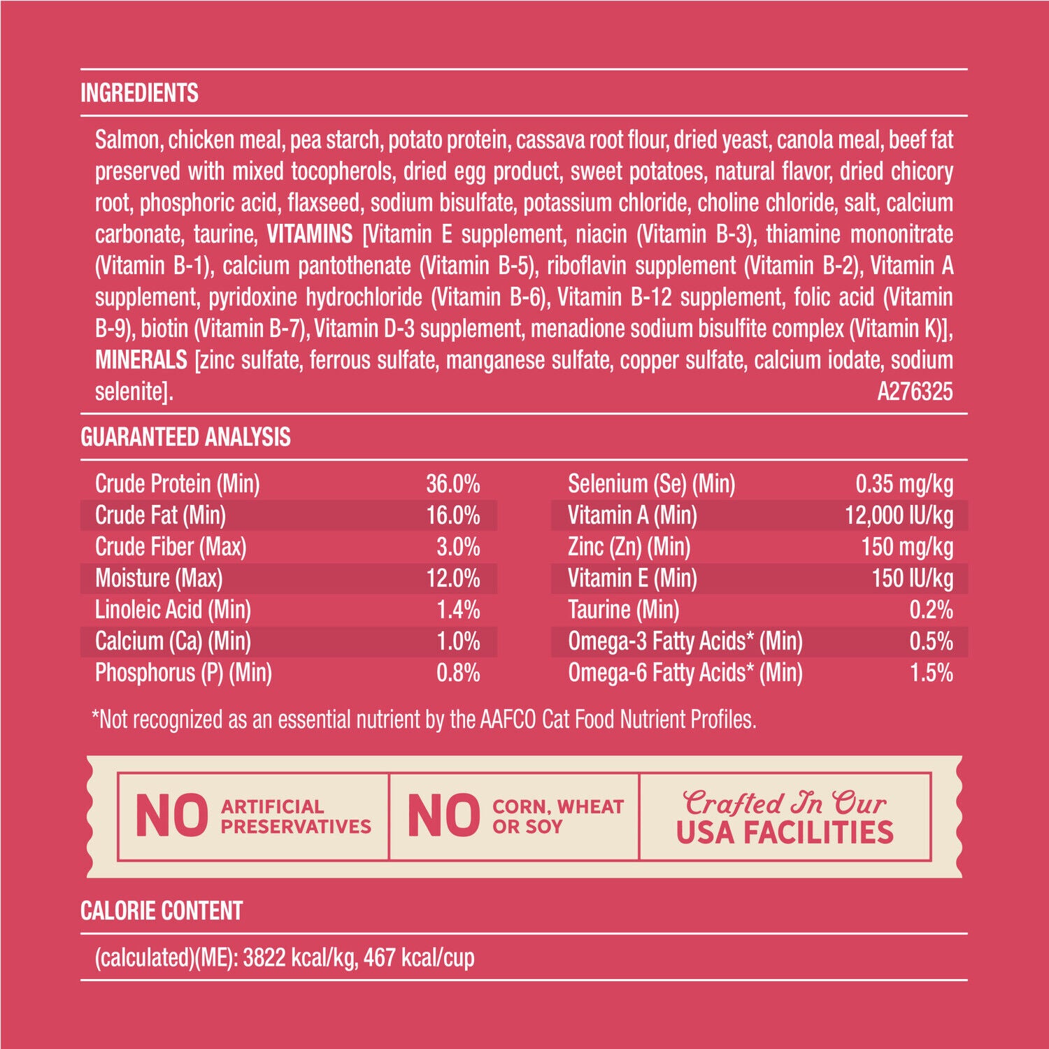 Merrick Purrfect Bistro Grain Free Salmon And Sweet Potato Recipe Dry Adult Cat Food, 4-Lb.