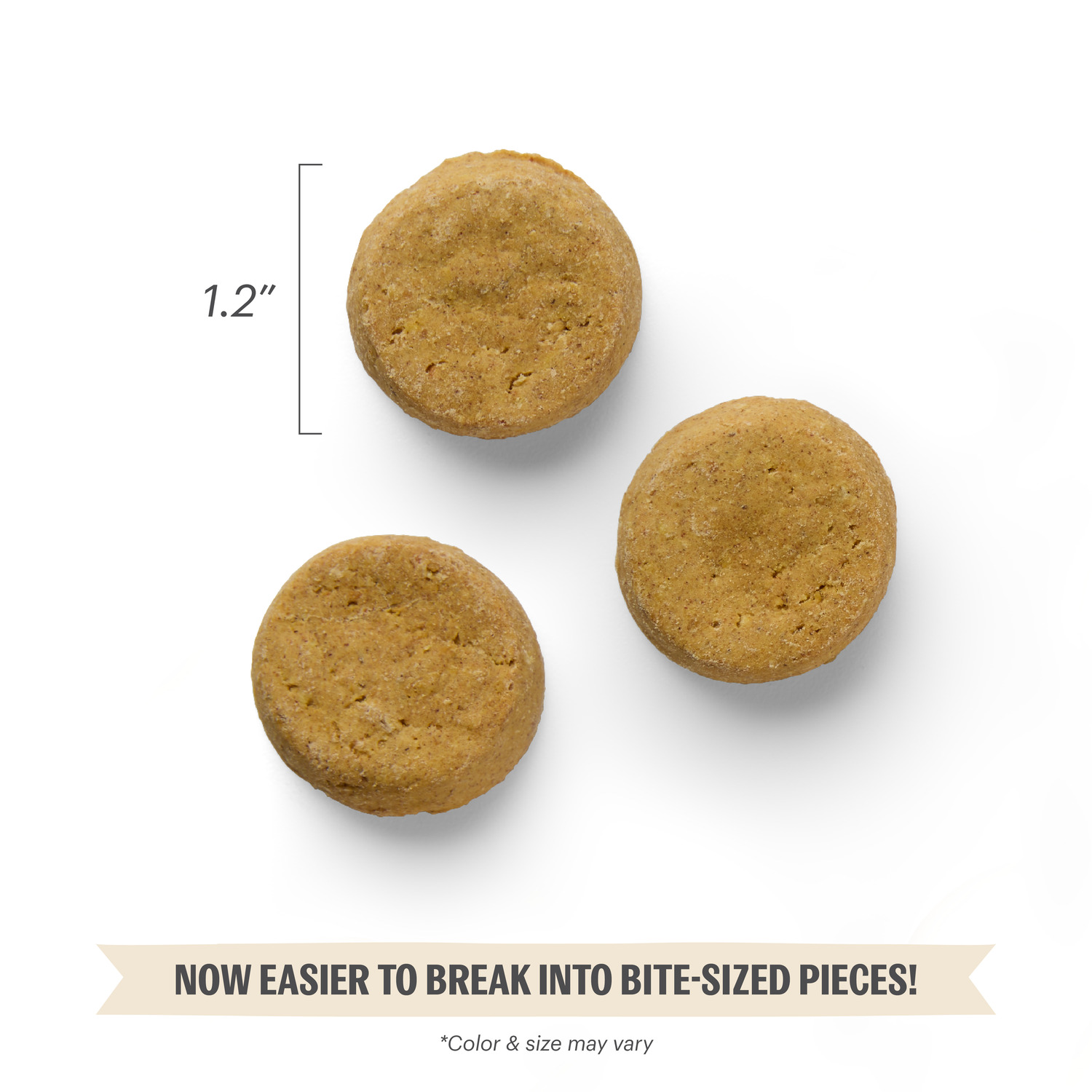 The Honest Kitchen Goat's Milk N' Cookies Slow Baked With Peanut Butter & Honey Biscuit Dog Treats, 8-Oz