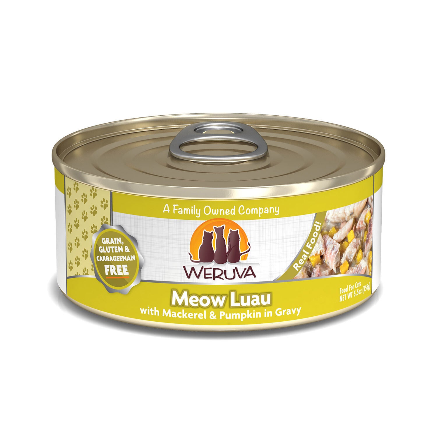 Weruva Classic Cat Food, Meow Luau With Mackerel & Pumpkin In Gravy Wet Cat Food