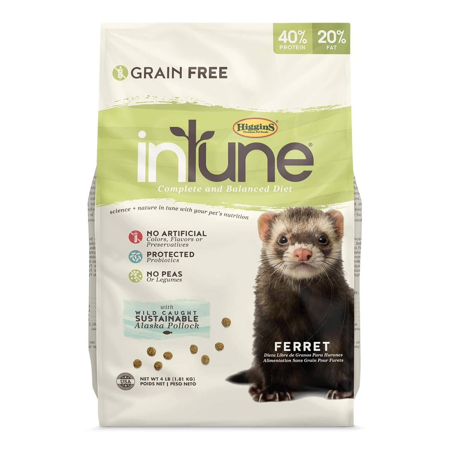 Higgins Intune Complete & Balanced Diet Ferret Food