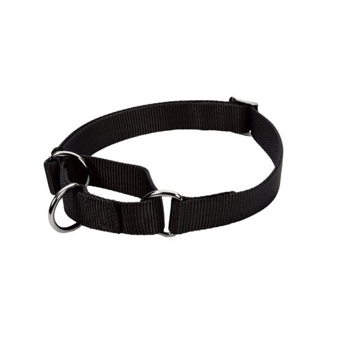Coastal Pets No! Slip Martingale Adjustable Dog Collar, Black