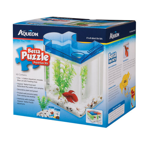 Betta Puzzle Aquarium Kit Blue