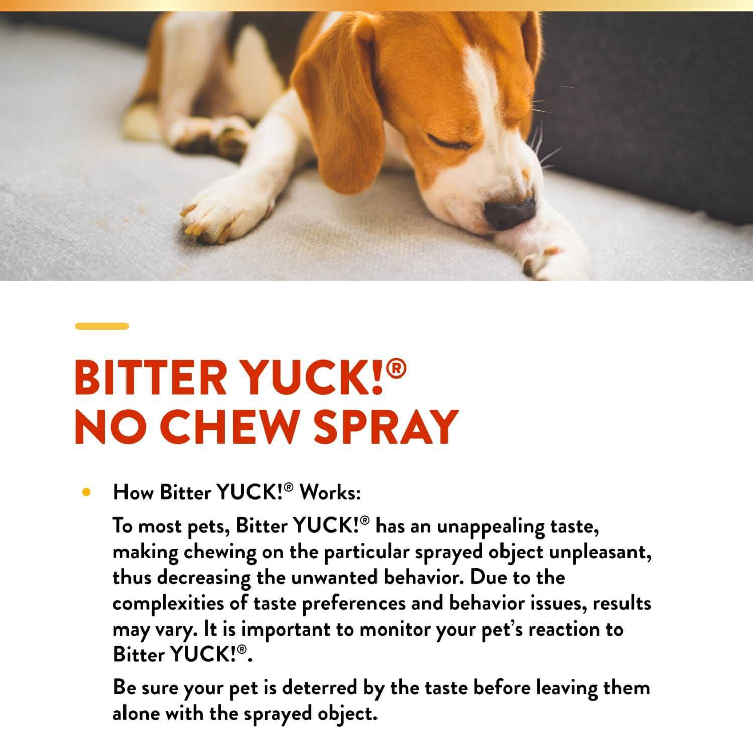 Bitter Yuck! No Chew Spray 8oz Pet Supermarket