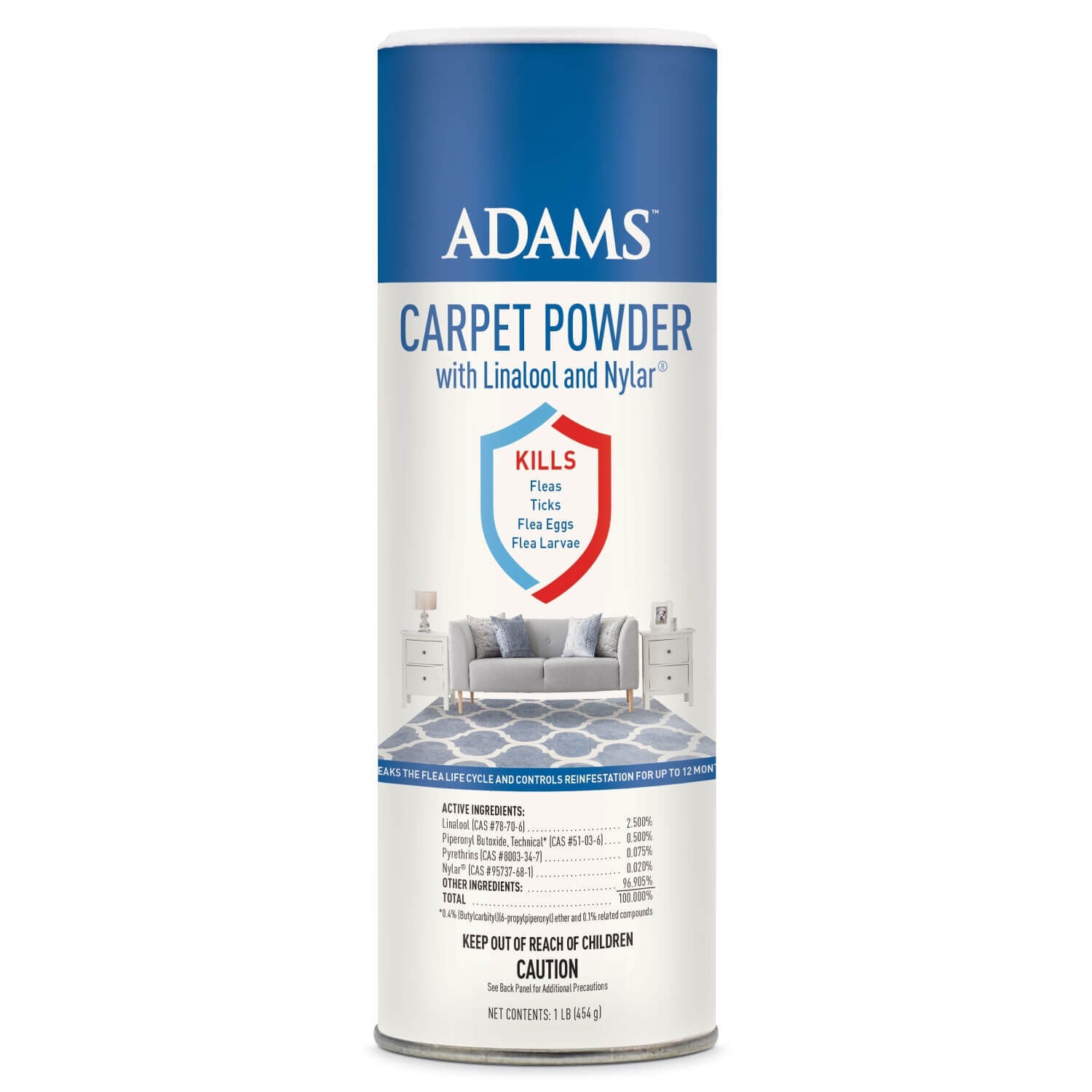 Adams Plus Flea & Tick Carpet Powder, 16Oz | Pet Supermarket
