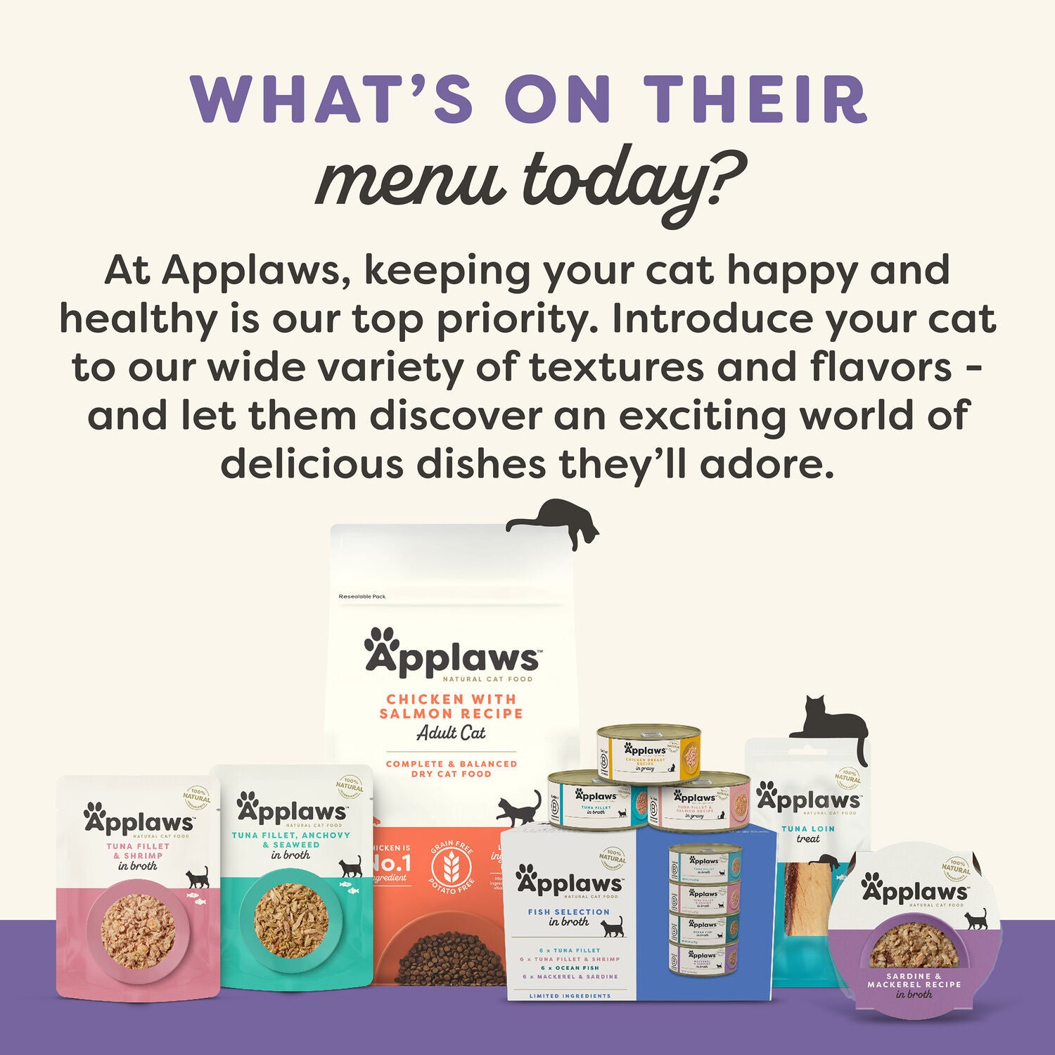Applaws Kitten Variety Selection In Broth Grain-Free Wet Cat Food, 1.76-Oz Pouch, Case Of 12