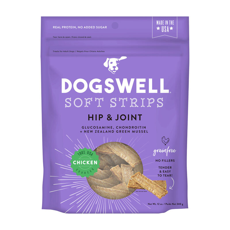Hip & Joint Grain Free Chicken Soft Strips Dog Treat image number 1
