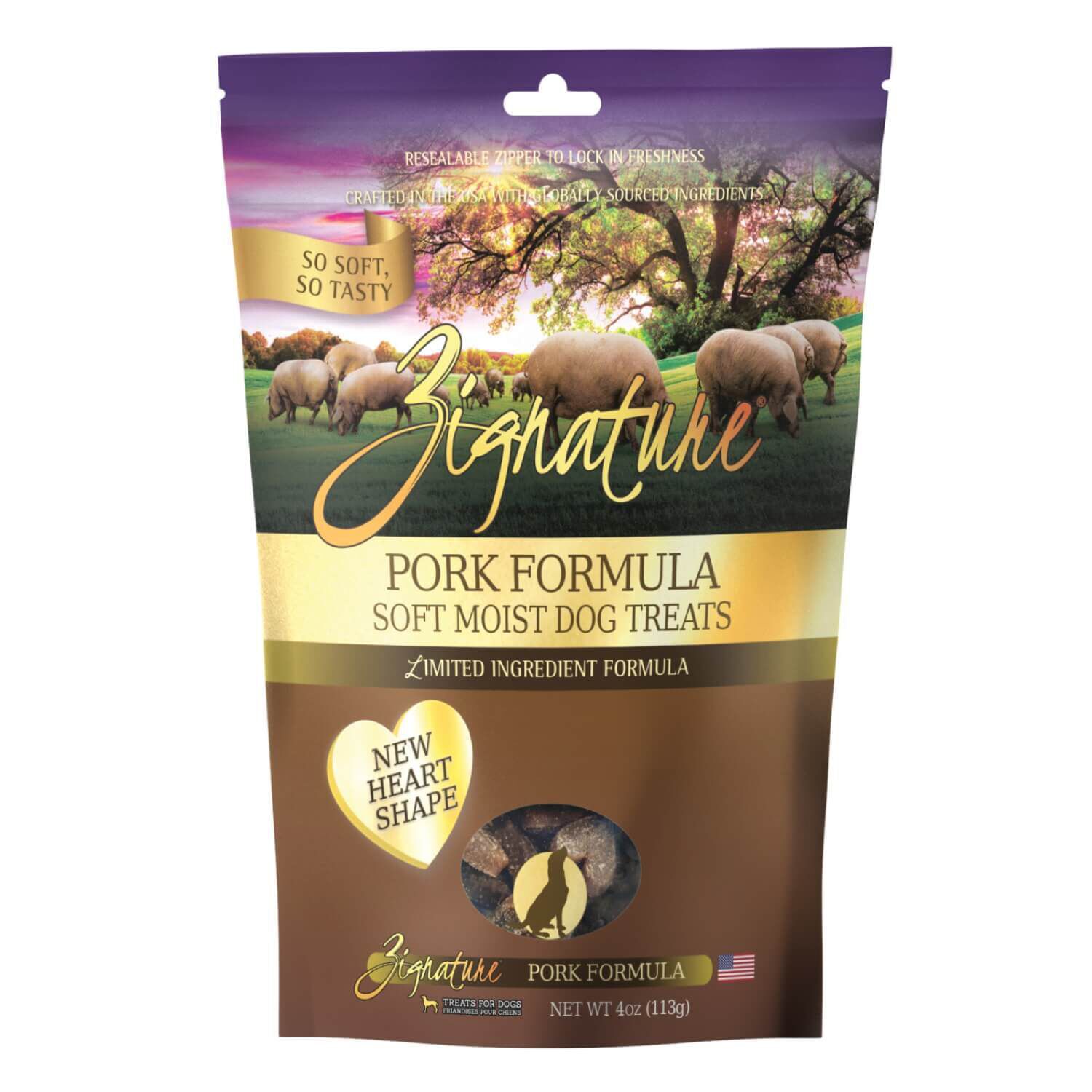 Zignature Limited Ingredient Pork Formula Soft Moist Dog Treats