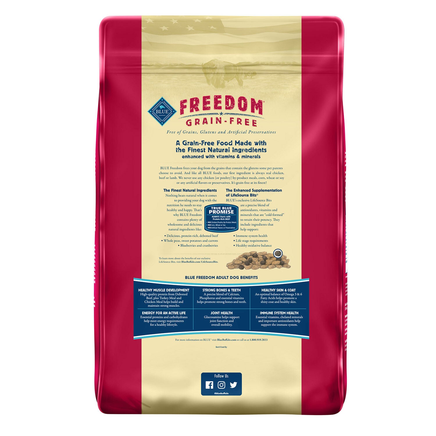 Freedom Grain Free Adult Beef Recipe Dog Food 24lb Pet Supermarket
