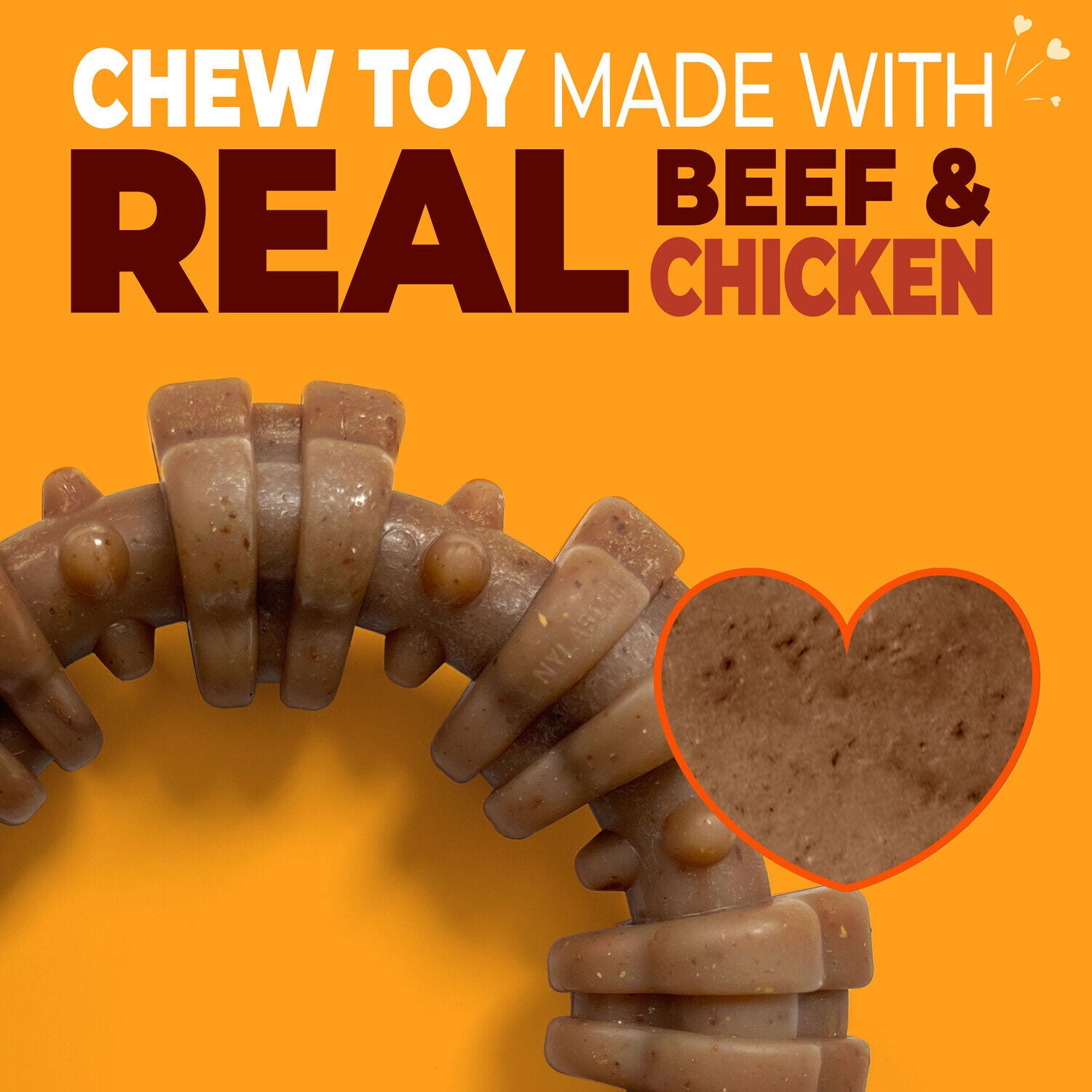 Nylabone Strong Chew Textured Ring Beef & Chicken Flavor Dog Chew Toy, X-Large