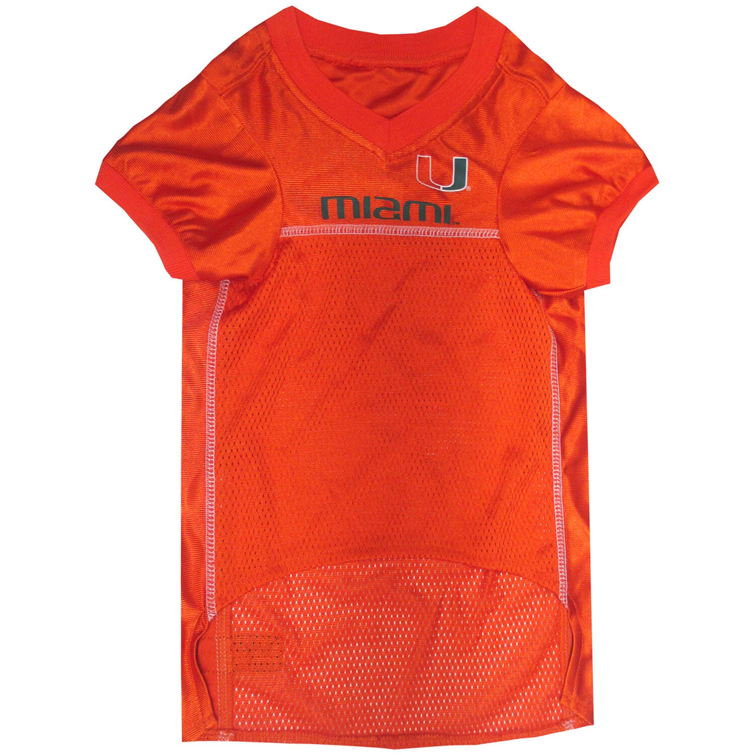 Pets First University Of Miami Hurricanes Mesh Dog Jersey, Extra Large