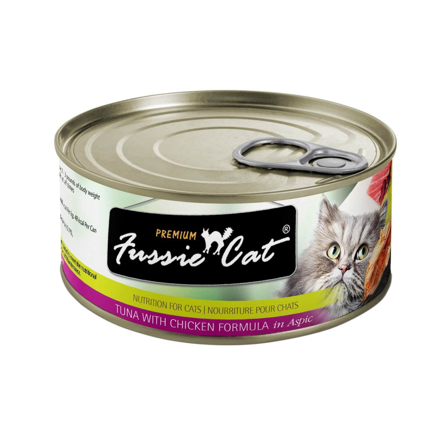 Fussie Cat Premium Tuna With Chicken In Aspic Canned Cat Food