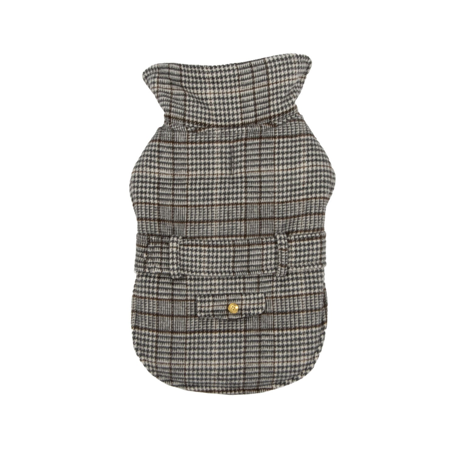 Simply Dog Brown Belted Dog Jacket, Large