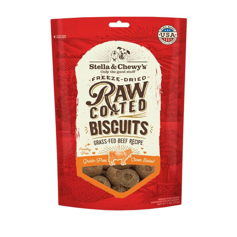 Raw Coated Biscuits Grass Fed Beef Recipe Dog Treats image number 1