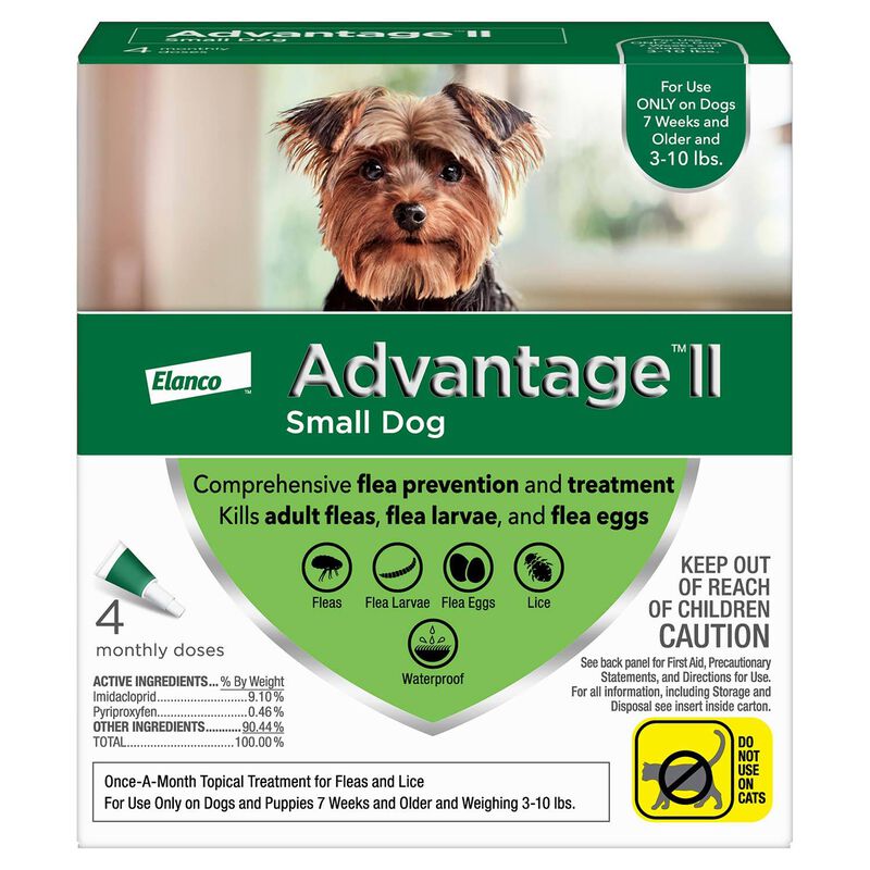 Advantage Ii Flea Treatment For Dogs, 1 10 Lbs image number 1
