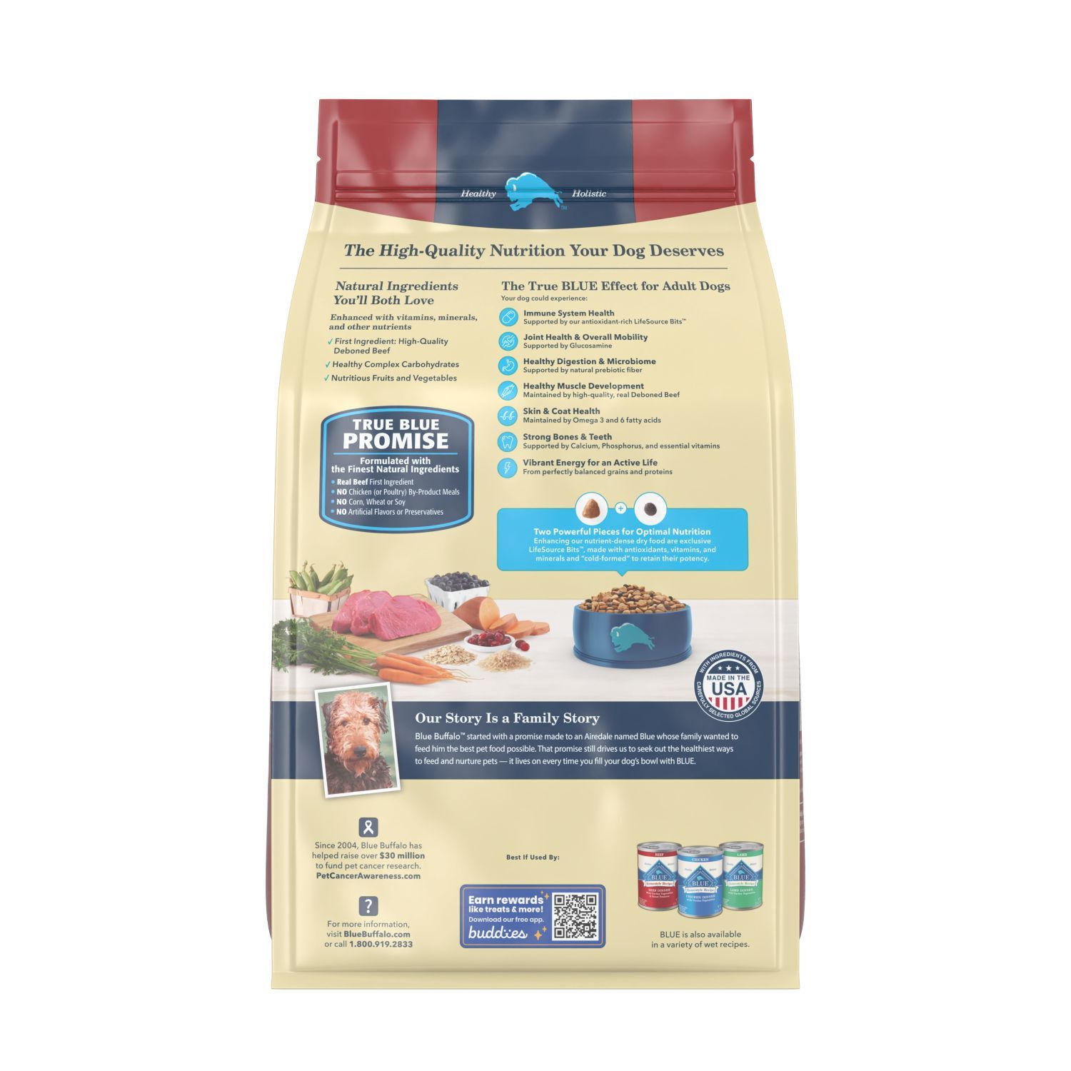 Blue Buffalo Life Protection Formula Beef And Brown Rice Adult Dry Dog Food, 5-Lb