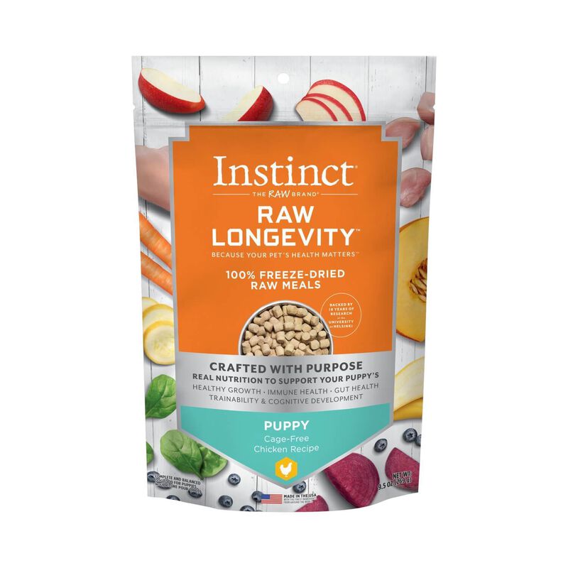 Instinct® Raw Longevity™ 100% Freeze Dried Raw Meals Cage Free Chicken Recipe For Puppies