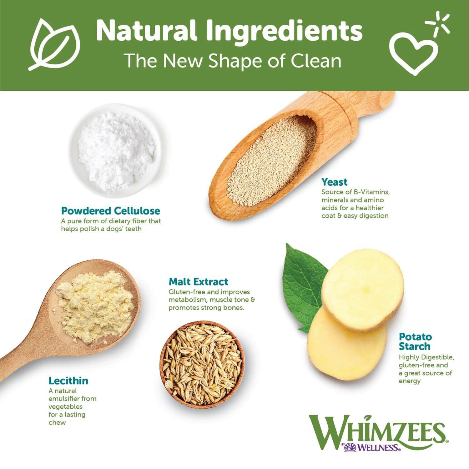 Whimzees Puppy Natural Grain Free Dental Chews For Dogs, Medium / Large Breed, 14 Count