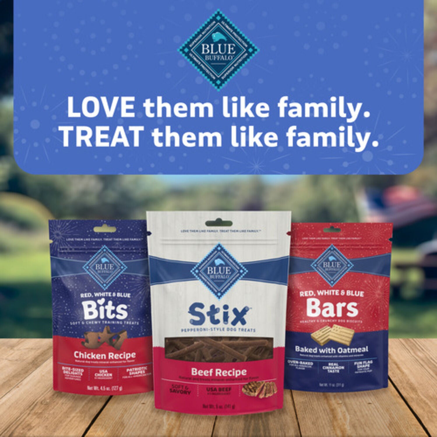 Blue Buffalo Red, White & Blue Bars Oven-Baked Crunchy Dog Treats, Pumpkin & Cinnamon Flavor, 11-Oz