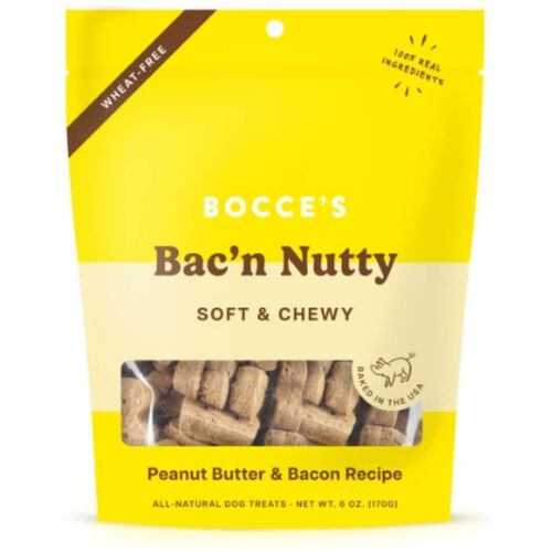 Bocce'S Bakery Bac'N Nutty Soft & Chewy Dog Treats