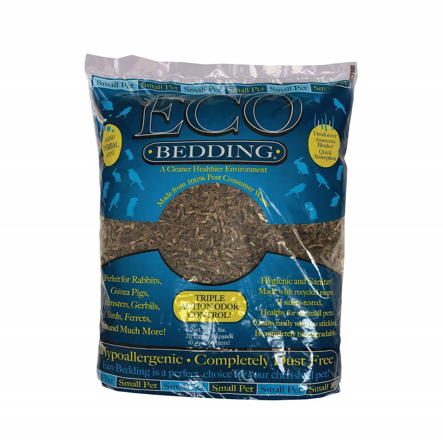 Fibercore Eco Bedding Eco Bedding Odor Control Small Animal Bedding, 4.5-Lb Bag