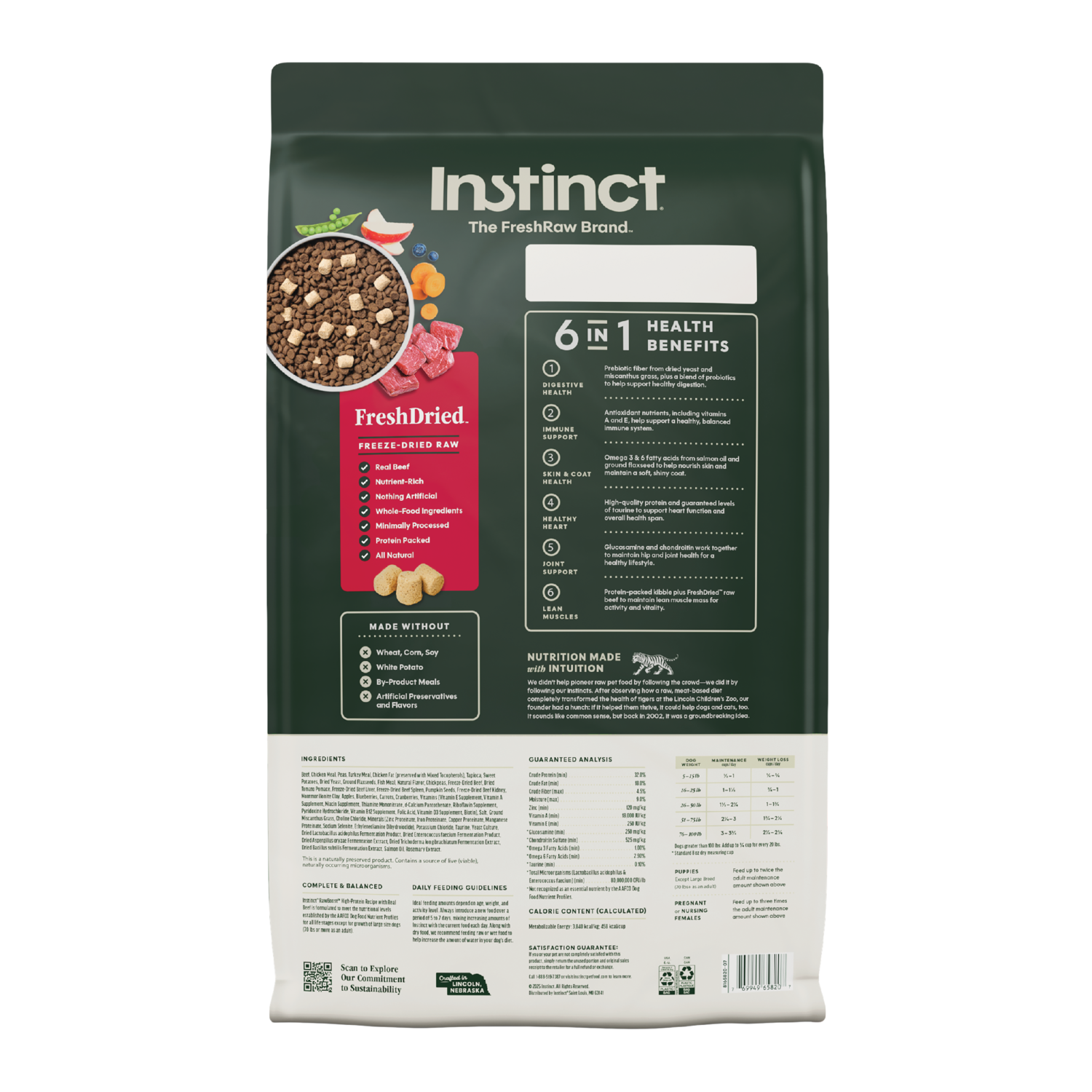 Instinct Raw Boost Grain-Free Recipe With Real Beef Dry Dog Food, 20-Lb Bag