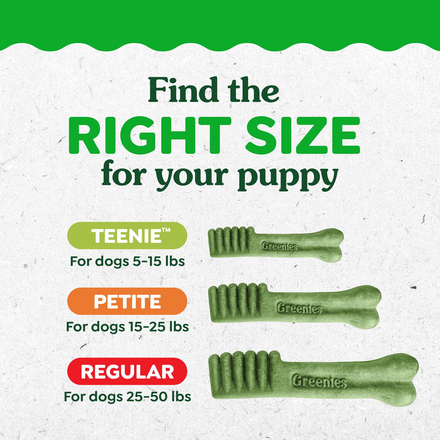 Greenies Puppy Teenie Natural Original Flavor Dental Dog Treats, 22 Count