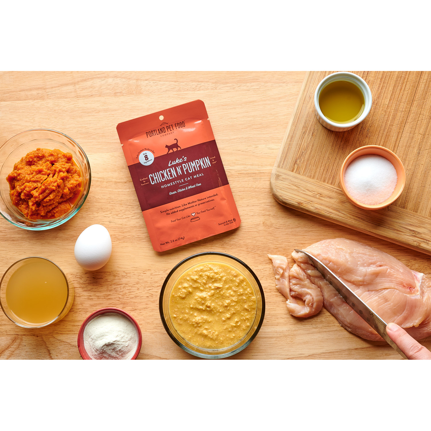 Portland Pet Food Company Luke's Chicken N' Pumpkin Grain, Gluten, & Wheat Free Wet Cat Food, 2.6Oz