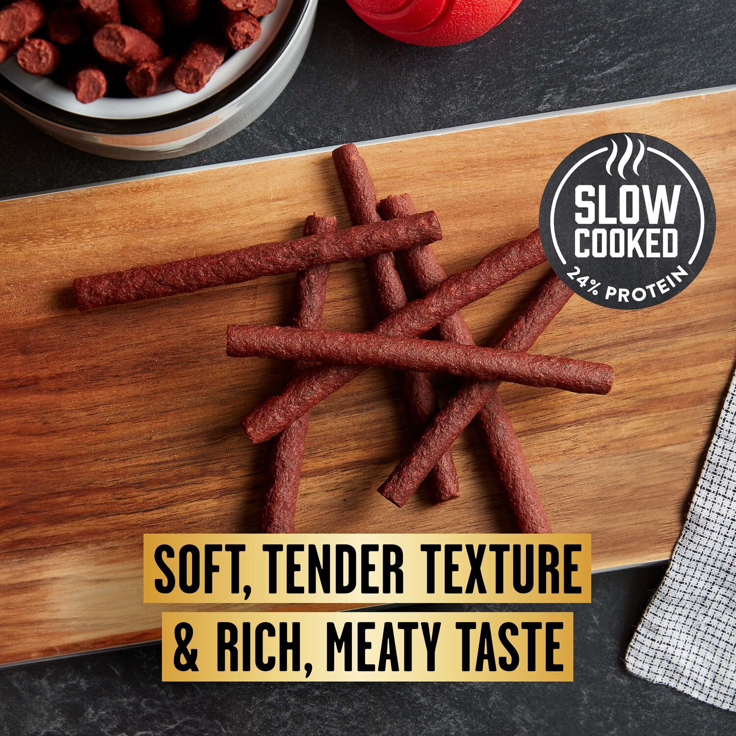 Pup-Peroni Filet Mignon & Bacon Flavor Soft & Chewy Dog Treats, 22.5-Oz Bag