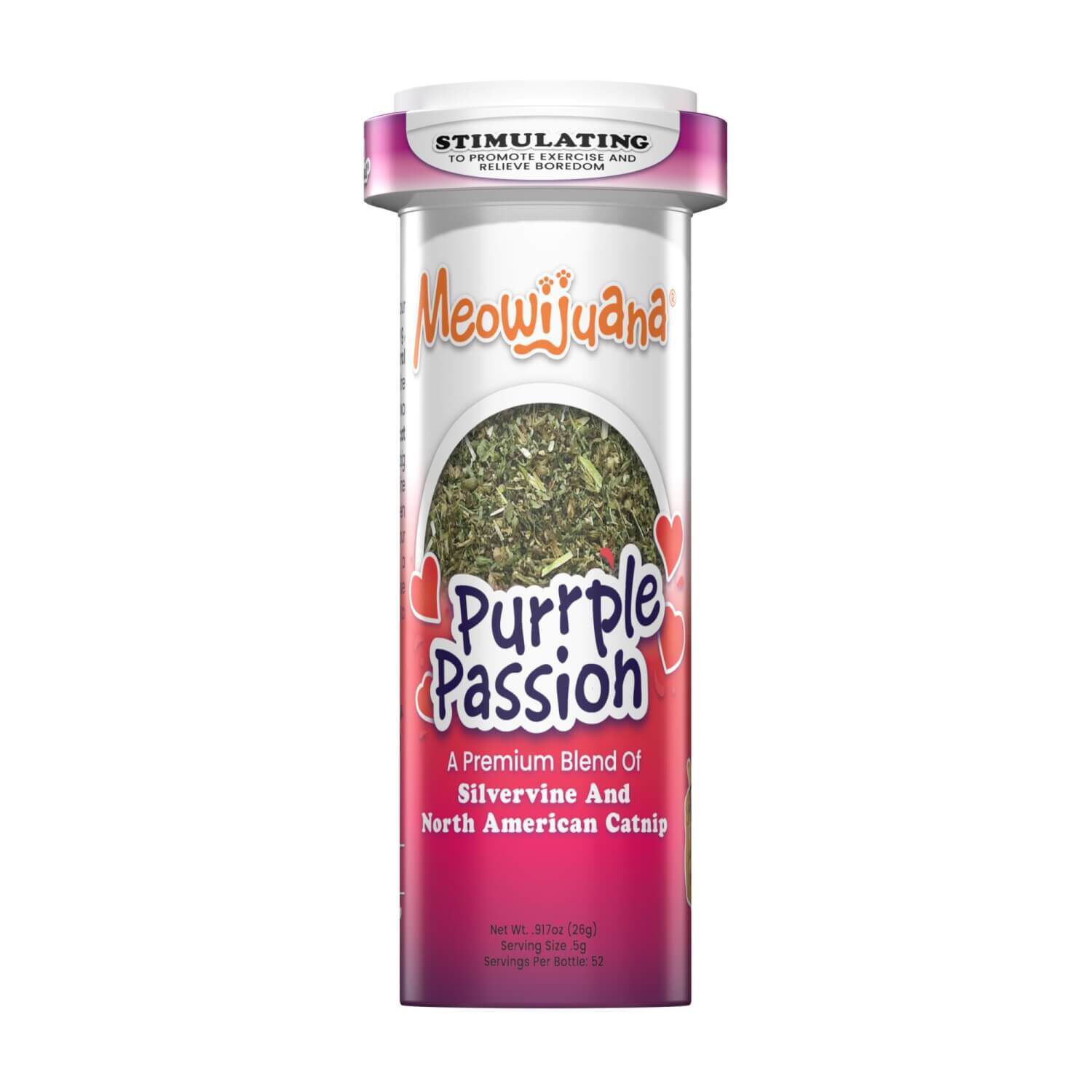 Meowijuana Purrple Passion - Silvervine & Catnip Blend For Cats