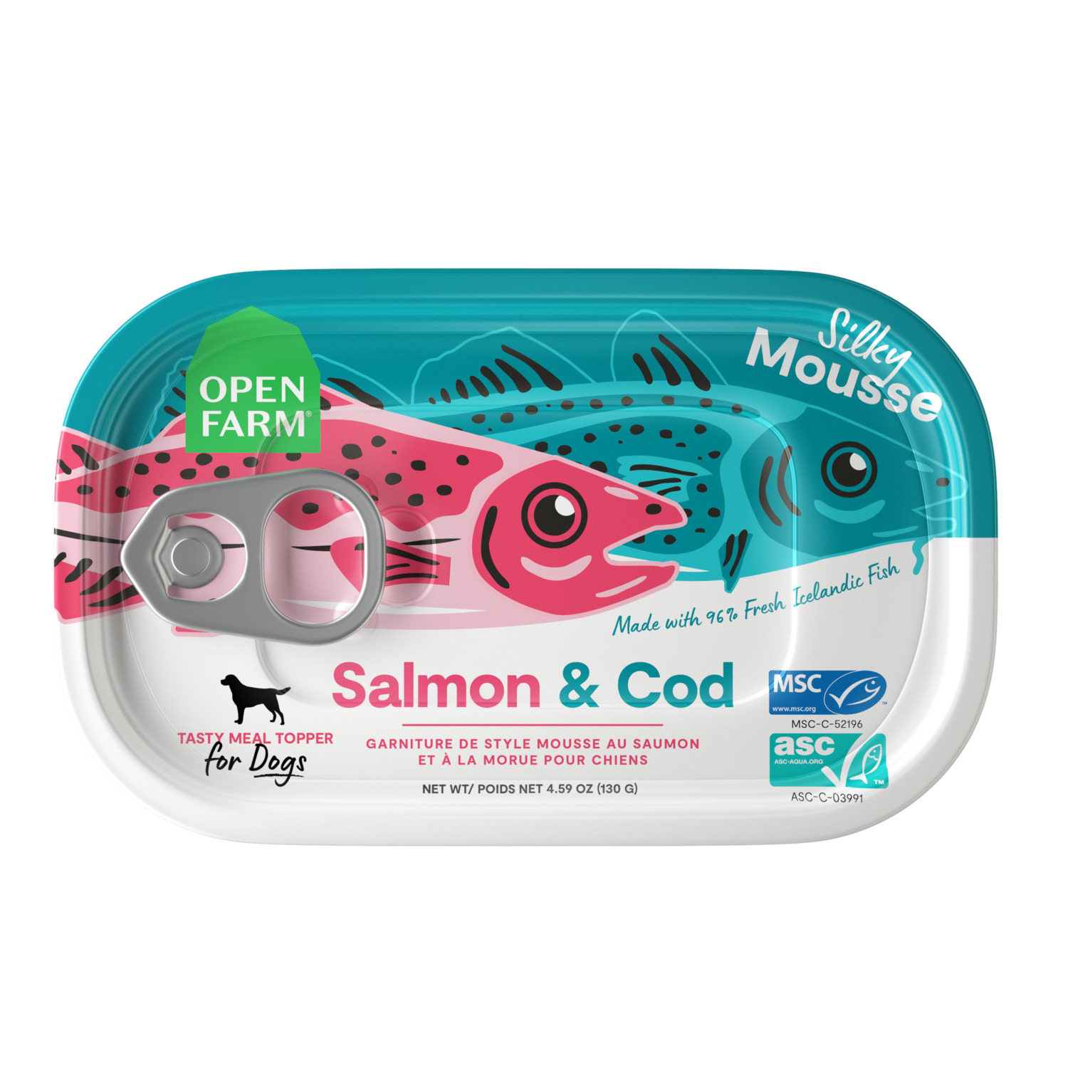 Open Farm Salmon & Cod Limited Ingredient Dog Food Topper, 4.59Oz