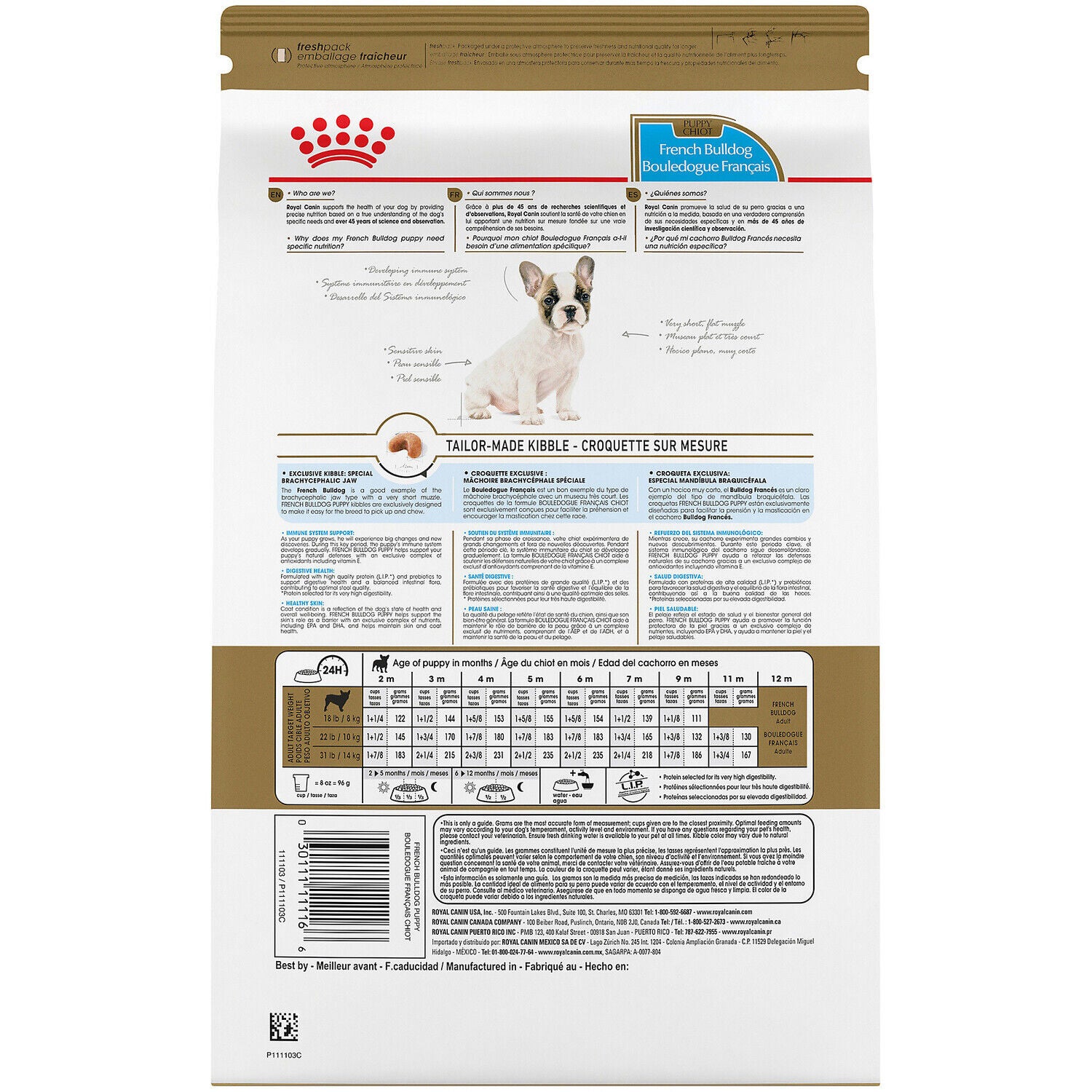Royal Canin Breed Health Nutrition&reg; French Bulldog Puppy Dry Dog Food, 10.5Lb