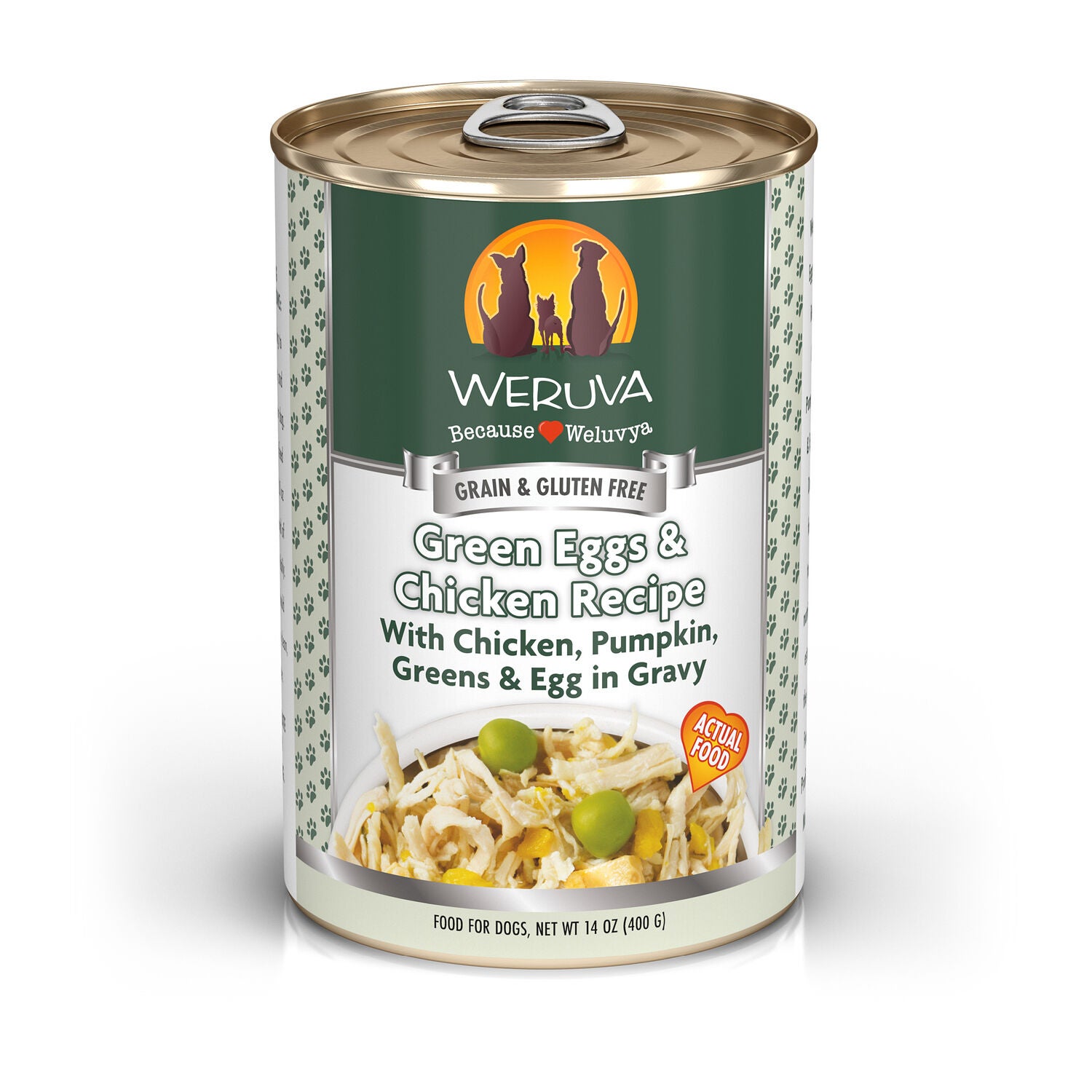 Weruva Classic Green Eggs & Chicken Recipe Wet Dog Food, 14-Oz