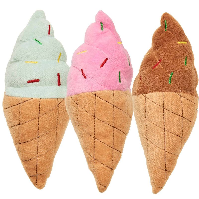 Ice Cream Cone 7” Asstd Dog Toy image number 1
