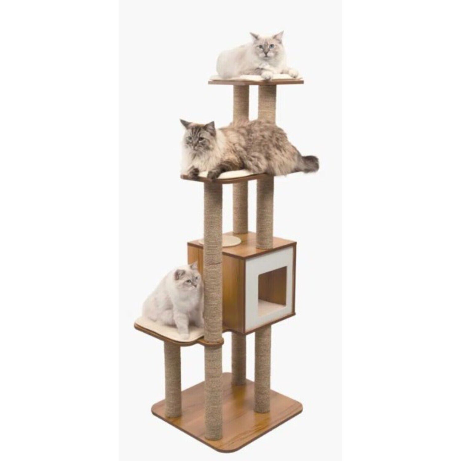Catit Vesper High Base Extra Large Cat Tree, Walnut