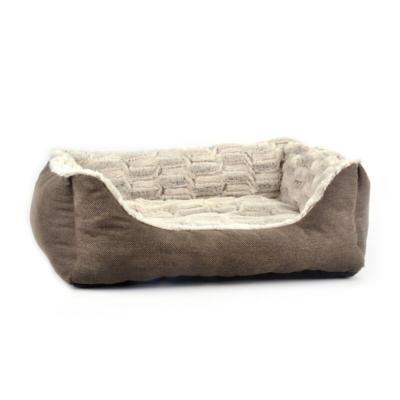 Two Tone Bolster Brown & Beige image number 1