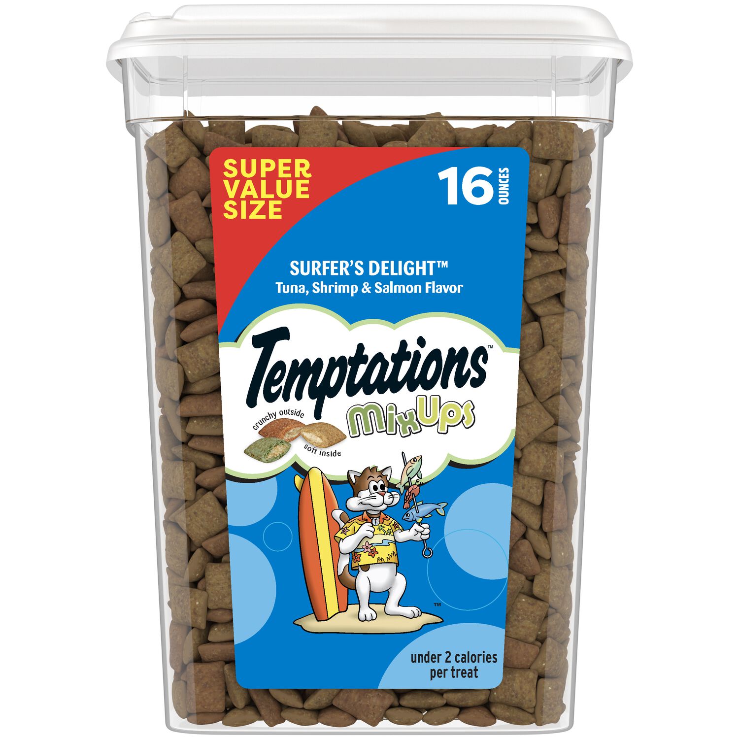 Temptations Mixups Crunchy & Soft Surfers' Delight Flavor Cat Treats
