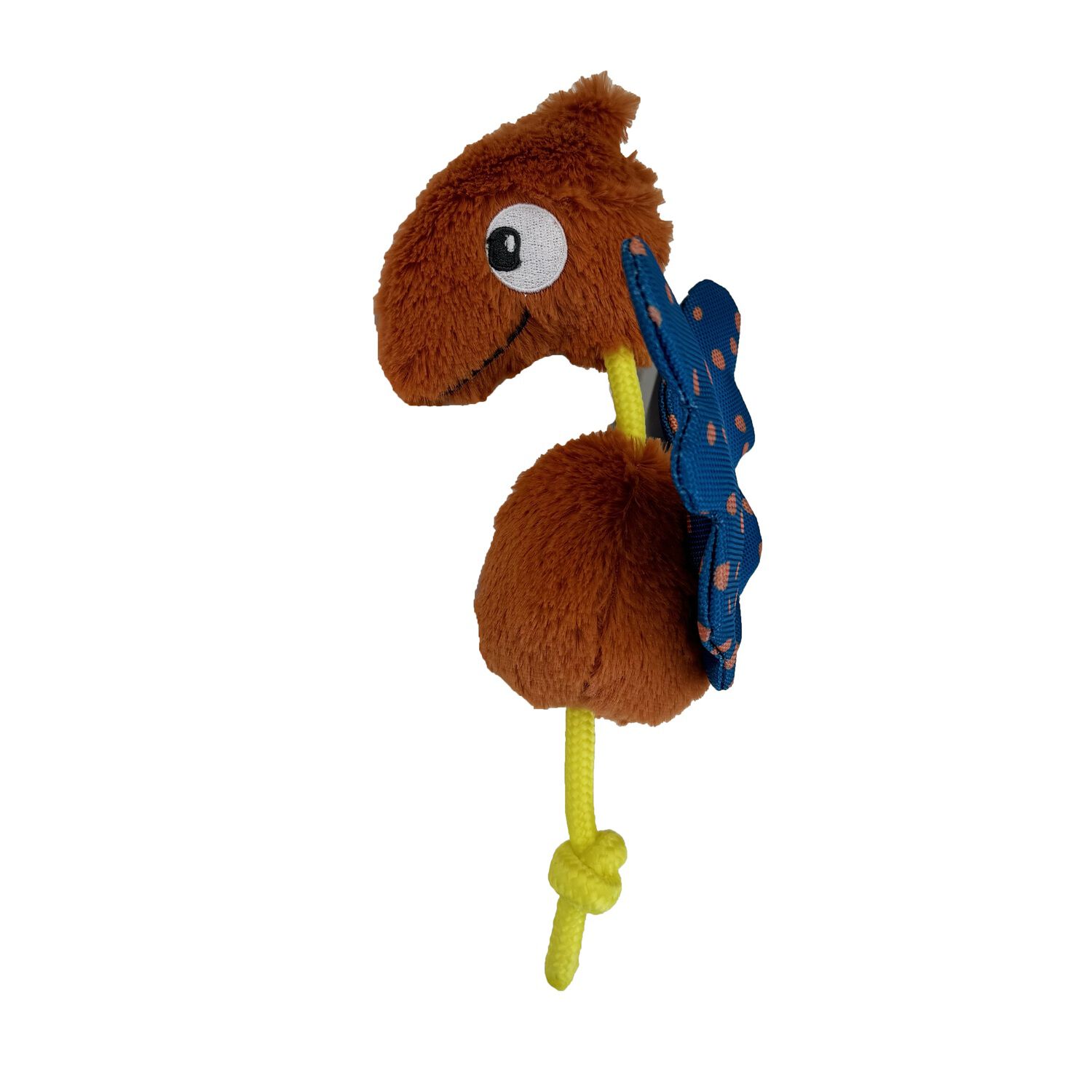 #Bff Wild World Pteradactyl With Rope Squeaky Small To Medium Sized Dog Toy
