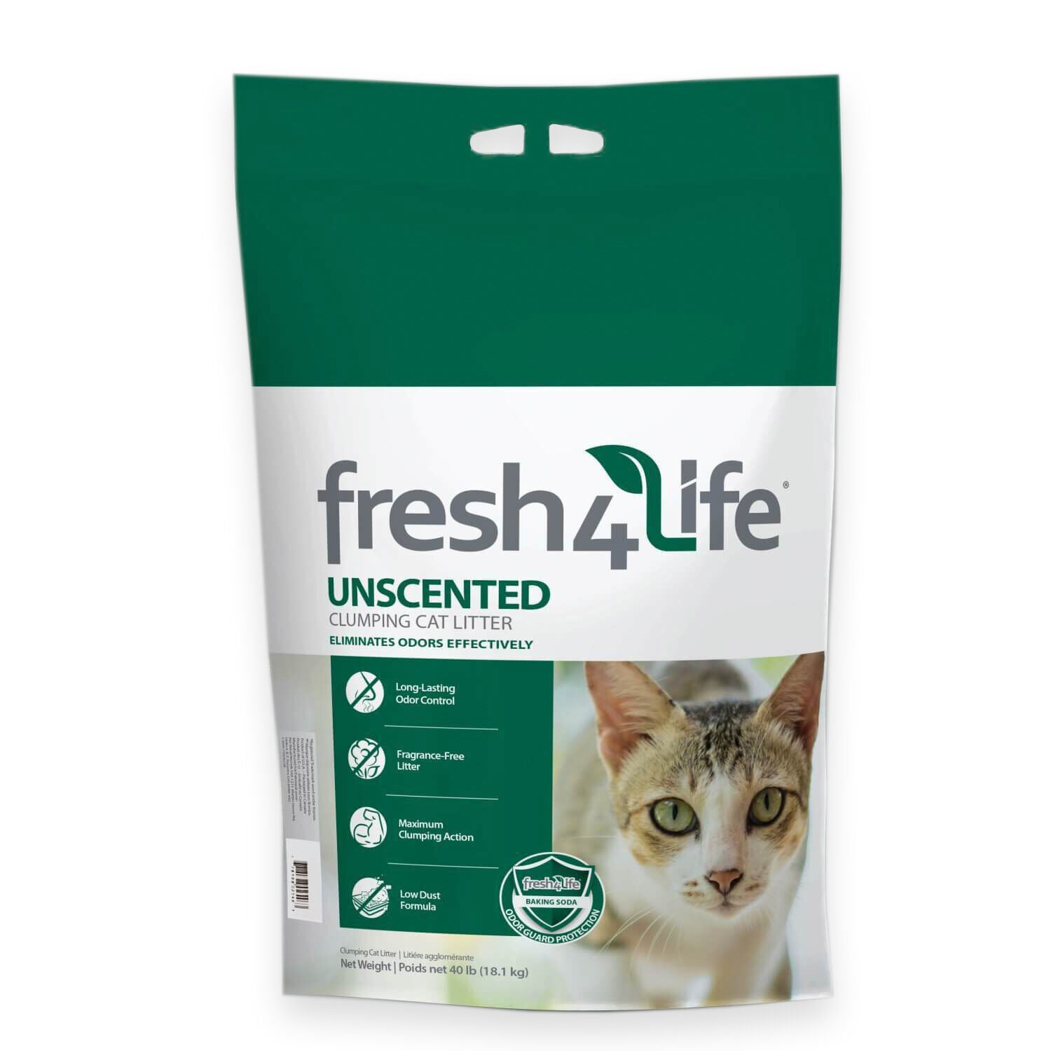 Fresh 4 Life Clumping Litter Unscented 40lb Pet Supermarket