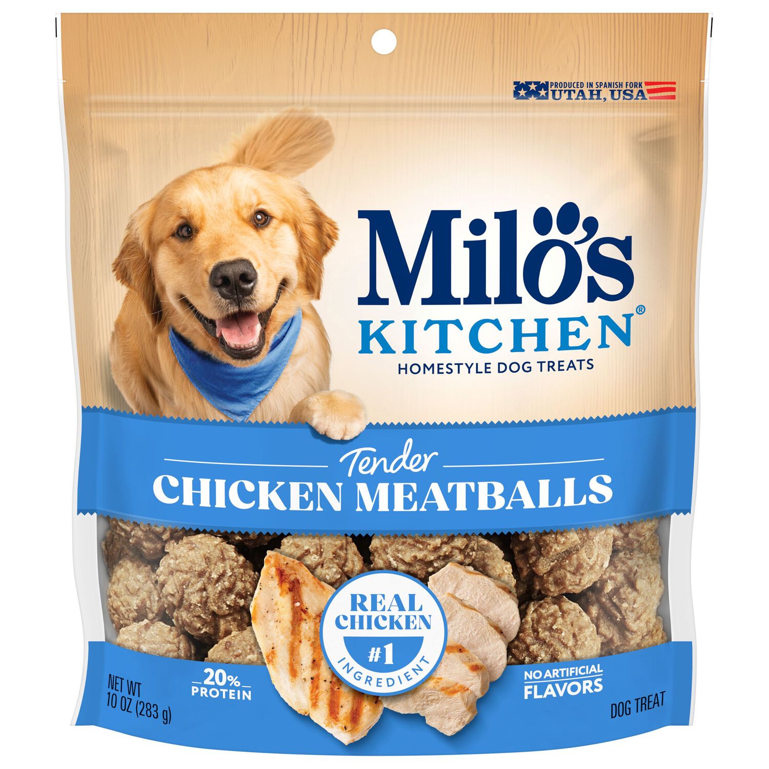 Milo&rsquo;S Kitchen Chicken Meatballs Soft & Chewy Dog Treats, 10-Oz Bag